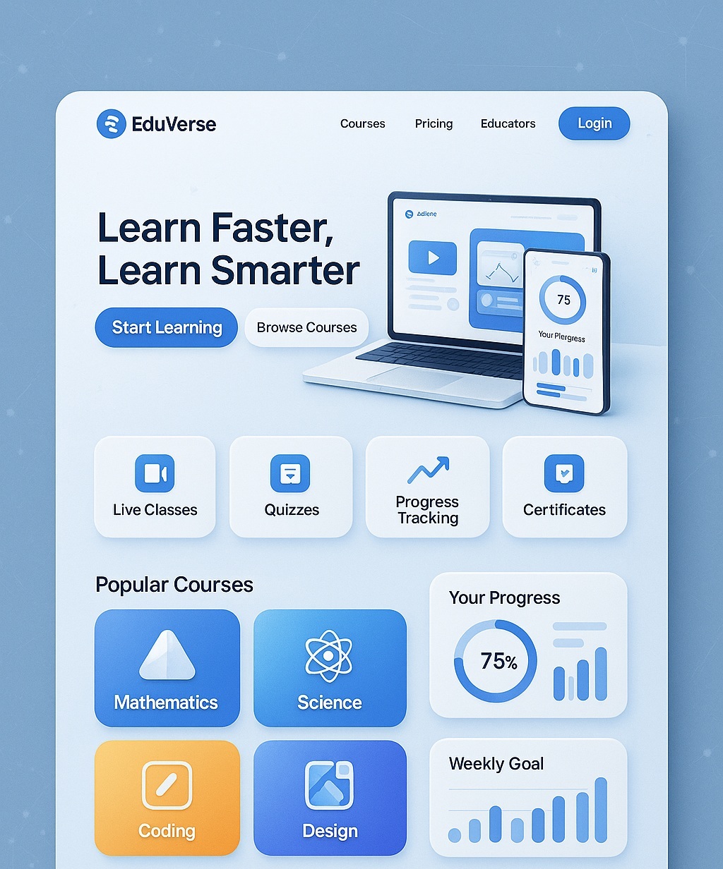 EduVerse learning platform